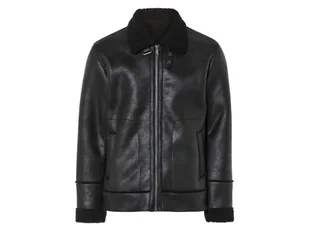 LIVERGY® Kurtka męska w stylu ramoneski, z kożuchem (M (48/50), Czarny) - Kurtki męskie - miniaturka - grafika 1