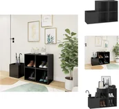 Szafki na buty - vidaXL Szafka na buty do przedpokoju szary wysoki połysk 105x35,5x70 cm materiał drewnopochodny - Półki i szafki na buty - miniaturka - grafika 1