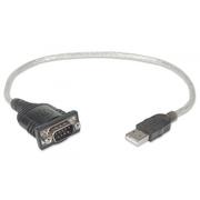 Kable komputerowe i do monitorów - Manhattan Kabel adapter USB/COM RS232 0,45m KKMHKPEU0030 - miniaturka - grafika 1