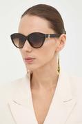 Okulary przeciwsłoneczne - Jimmy Choo okulary przeciwsłoneczne damskie kolor brązowy 0JC5007 - miniaturka - grafika 1