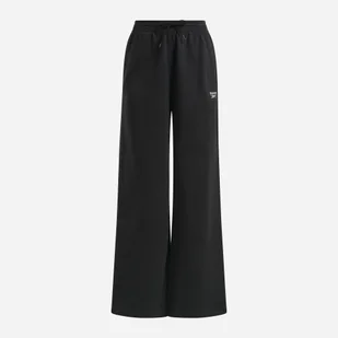 Spodnie dresowe damskie Reebok Identity Sl Flc Wide Leg 100208504 XS Czarne (1200143737095) - Spodnie sportowe damskie - miniaturka - grafika 1