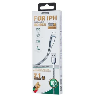 REMAX Kingpin kabel przewód USB - Lightning 2.1A 1m biały (RC-092i) - Kable USB - miniaturka - grafika 4