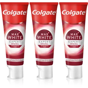 Colgate Palmolive Wybielająca pasta do zębów MaxWhite Ekspert Original 3 x 75 ml - Pasty do zębów - miniaturka - grafika 1