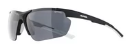 Okulary przeciwsłoneczne - Alpina Okulary na rower DEFEY HR kolor BLACK MATT-WHITE szkło BLACK Cat.3 - miniaturka - grafika 1