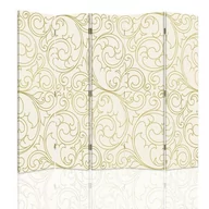 Parawany - Parawan dwustronny FEEBY, Abstrakcja Beżowy 180x170 - miniaturka - grafika 1