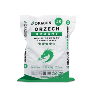 Dragon Węgiel ORZECH DROBNY 25 kg - Materiały opałowe - miniaturka - grafika 1