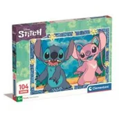 Puzzle - Clementoni Puzzle 104el Stitch 27573 - miniaturka - grafika 1