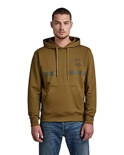 G-STAR RAW Męska bluza z kapturem, Zielony (Light Antic Green D20404-a613-c620), S - Bluzy męskie - miniaturka - grafika 1