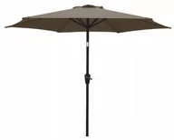 Parasole ogrodowe - DUŻY SKŁADANY REGULOWANY PARASOL OGRODOWY 300cm ORLANDO BEŻOWY - miniaturka - grafika 1