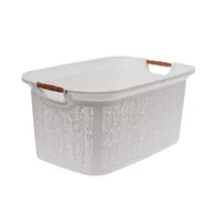Kosze na bieliznę - Kosz na pranie Tonga 30 l biały - miniaturka - grafika 1
