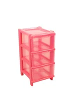 Komody dla dzieci - GIO'STYLE Essential Cassie dla dzieci, 3 szuflady, różowa, wys. 60 cm, wyprodukowano we Włoszech - miniaturka - grafika 1