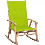 Fotele - Lumarko Fotel bujany z poduszką, bambusowy - miniaturka - grafika 1