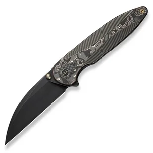 Nóż składany WE Knife Zenthra Bronze Titanium/Copper Foil Carbon Fiber, Black Stonewashed M390 (WE24021C-3) - Noże - miniaturka - grafika 1
