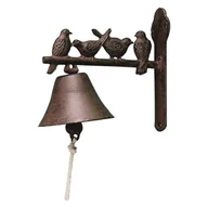 Dekoracje domu - Esschert Design Żeliwny dzwonek do drzwi z ptaszkami DD.15242 - miniaturka - grafika 1