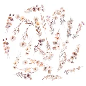 Szkolne artykuły papiernicze - Naklejki Pet Kwiaty Beige Mist 30 szt. - miniaturka - grafika 1