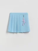 Sukienki i spódniczki dla dziewczynek - Reserved - Plisowana spódnica z zawieszką - jasnoniebieski - miniaturka - grafika 1