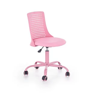 Fotel biurowy, krzesło biurowe Fotel Obrotowy Dla Dzieci Pure Halmar Różowy - Fotele i krzesła biurowe - miniaturka - grafika 1