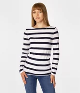 Koszulki i topy damskie - Longsleeve damski w paski HILARY 6040 STRIPES-M - miniaturka - grafika 1