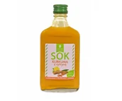 Syropy i koncentraty owocowe - Sok kurkuma z cytryną 200 ml bez dodatków cukru i konserwantów 12 szt. - miniaturka - grafika 1