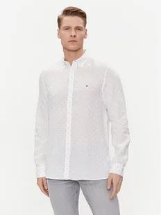 Tommy Hilfiger Koszula MW0MW34615 Biały Slim Fit - Koszule męskie - miniaturka - grafika 1