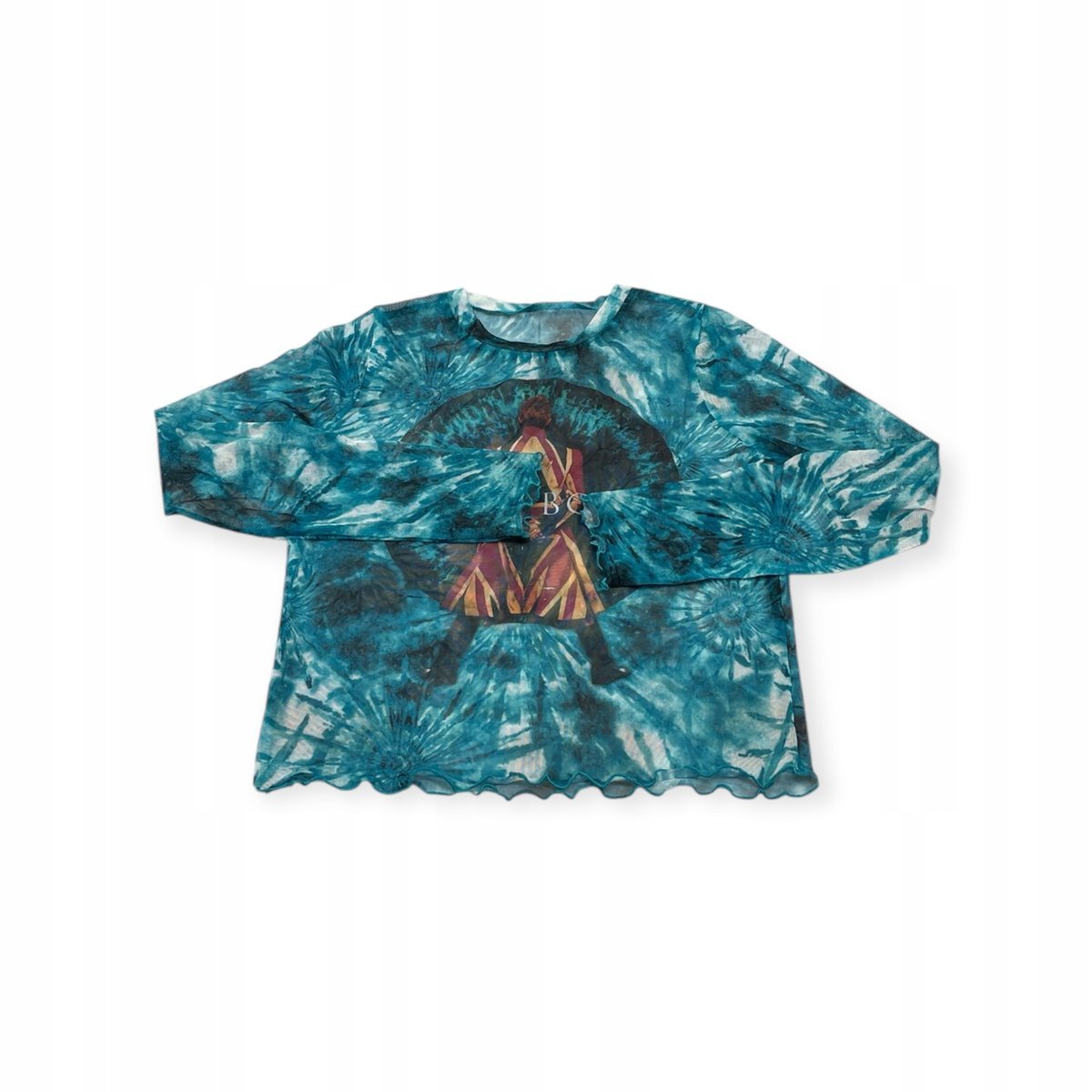 Bluzka dziewczęca na długi rękaw prześwitująca BOWIE 12lat