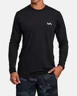 Bluzy męskie - RVCA bluza męska czarna S - miniaturka - grafika 1
