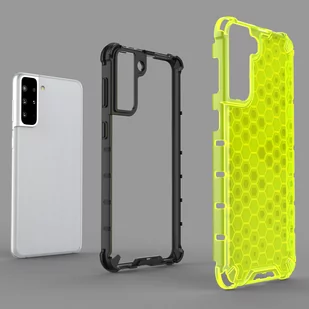 Honeycomb etui pancerny pokrowiec z żelową ramką Samsung Galaxy S21+ 5G (S21 Plus 5G) przezroczysty - Etui i futerały do telefonów - miniaturka - grafika 5
