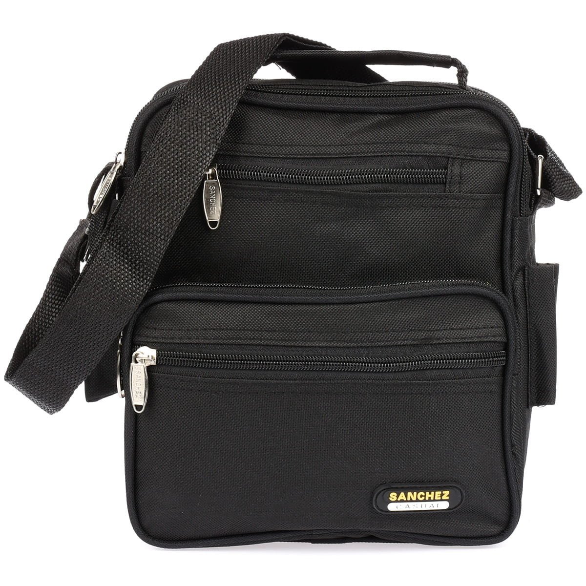 Torba męska z nylonu pionowa czarna marki Sanchez czarna