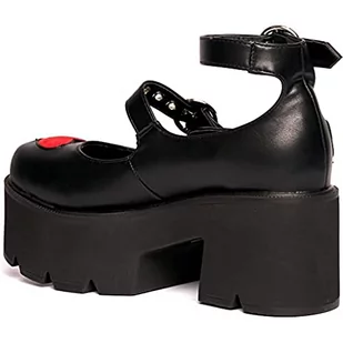 LAMODA - Rosey Love Chunky Platform Dolly Shoes, EU 41, Białe patentowe różowe serce, 41 EU - Moda i Uroda OUTLET - miniaturka - grafika 1