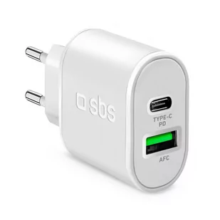 SBS USB-C USB 20W biały TETRPD20W - Ładowarki do telefonów - miniaturka - grafika 1