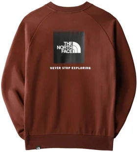bluza męska THE NORTH FACE RAGLAN RED BOX CREW Dark Oak - Bluzy męskie - miniaturka - grafika 1