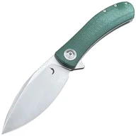 Noże - Nóż składany Trollsky Knives Mandu Green Micarta/Satin D2 - miniaturka - grafika 1