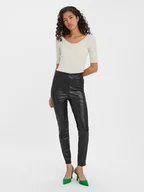 Spodnie damskie - Vero Moda Spodnie w kolorze czarnym - miniaturka - grafika 1