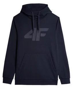 Bluza męska 4F Sportowa z kapturem Granatowa - Bluzy męskie - miniaturka - grafika 1