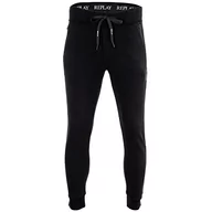 Spodenki męskie - Replay Męskie spodnie sportowe, czarny (098 Black), XL - miniaturka - grafika 1