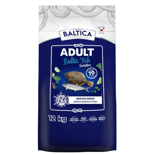 Baltica Baltic Fish Sensitive Ml 12Kg Średnie Rasy Bezzbożowa Ryby - Sucha karma dla psów - miniaturka - grafika 1