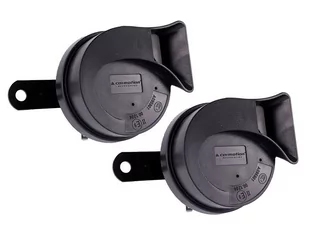 Klakson 12V, 118 dB, dwutonowy, ślimakowy, średnica 80 mm, boczny, homologacja E9, 2 szt. - Akcesoria motoryzacyjne - miniaturka - grafika 1