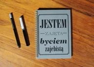 Notesy i bloczki - Jestem zajęta byciem zajebistą, notatnik dla niej Sowia Aleja - miniaturka - grafika 1