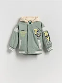 Kombinezony dla dzieci - Reserved - Kurtka bomber oversize - jasnozielony - miniaturka - grafika 1