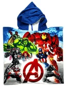 Okrycia kąpielowe dla dzieci - ﻿Ręcznik Kąpielowy z Kapturem AVENGERS  55 x 110 cm Ponczo MARVEL Mikrofibra - miniaturka - grafika 1