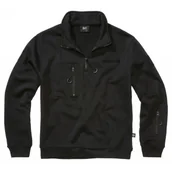 Odzież taktyczna i umundurowanie - Brandit Bluza Tactical Sweat Troyer - Czarna S - miniaturka - grafika 1