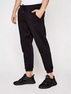 Spodnie męskie - Sprandi Spodnie dresowe SS21-SPM004 Czarny Regular Fit - grafika 1