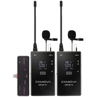Mikrofony estradowe - CKMOVA CKMOVA UM100Kit6 - podwójny bezprzewodowy zestaw na lightning - miniaturka - grafika 1