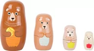 Zabawki interaktywne dla dzieci - Small Foot Matrioszka drewniana dla Dzieci Niedźwiadki 10621 - miniaturka - grafika 1
