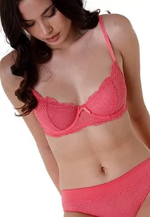 LOVABLE z fiszbinami Exquisite koronki biustonosz, Koral, 38E Damskie, Koral, 32 - Biustonosze - miniaturka - grafika 1