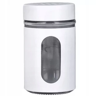 Przyprawnik solniczka pieprzniczka szklana biała - Pojemniki na przyprawy - miniaturka - grafika 1