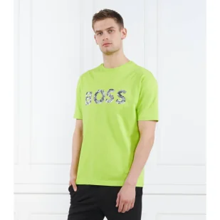 BOSS GREEN T-shirt LOTUS 10247529 01 | Relaxed fit - Koszulki męskie - miniaturka - grafika 1