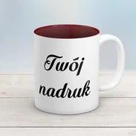 Kubki - Kubek CLASSIC z brązowym wnętrzem z Twoim nadrukiem - miniaturka - grafika 1