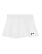 Spódnice - Nike Dziewczęca spódnica tenisowa Court Victory, biały/czarny, 6 Lata - miniaturka - grafika 1