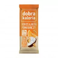Batoniki - Dobra Kaloria Baton owocowy kokos & nata pomarańczy 35g - - miniaturka - grafika 1